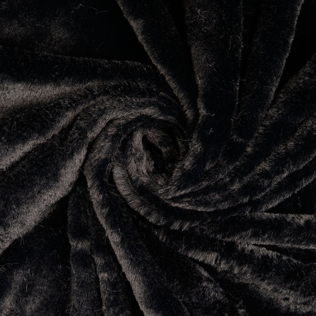 Fake Fur fabric Black 