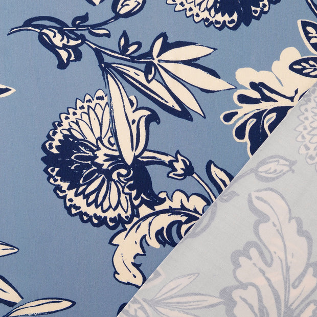 Twill fabric Indigo digital printed 
