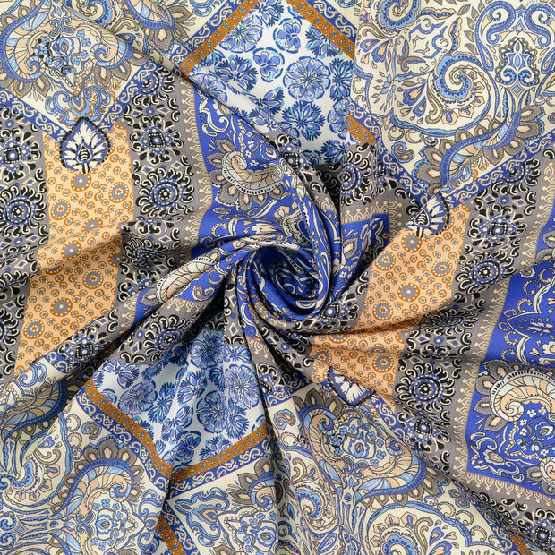 Viscose Poplin stof Babyblauw 