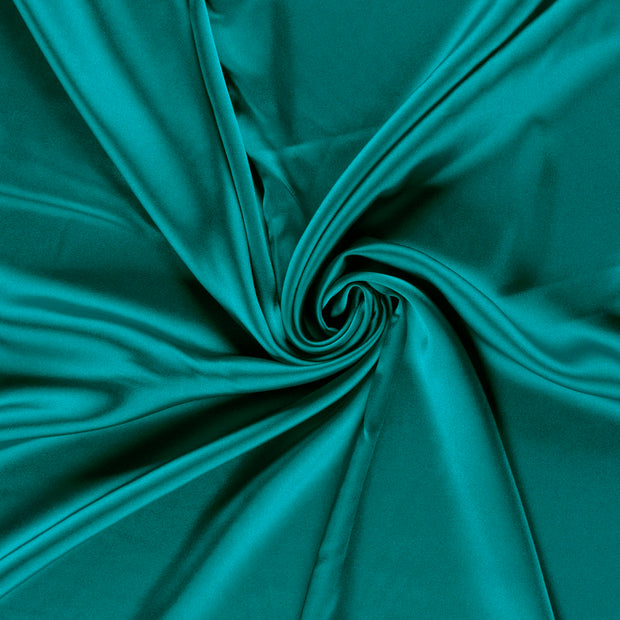 Satin fabrik Petrol 