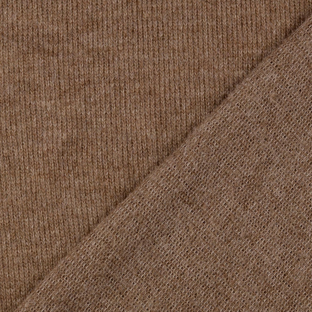 Woll Strick fabrik beige melange 