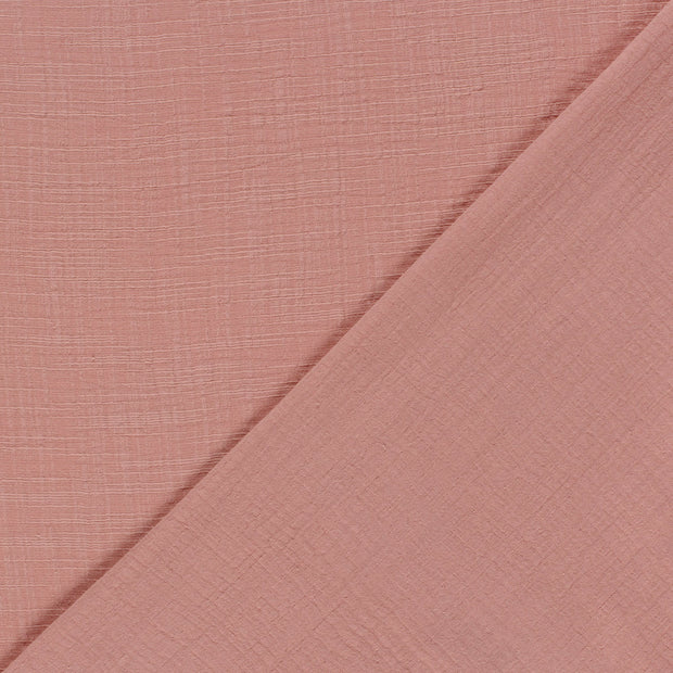 Muslin fabric Unicolour slub 