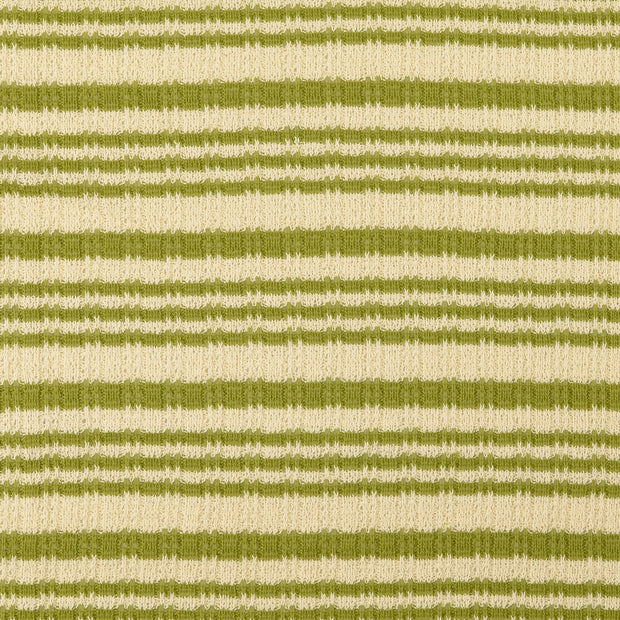 Heavy Knit stof Strepen Groen