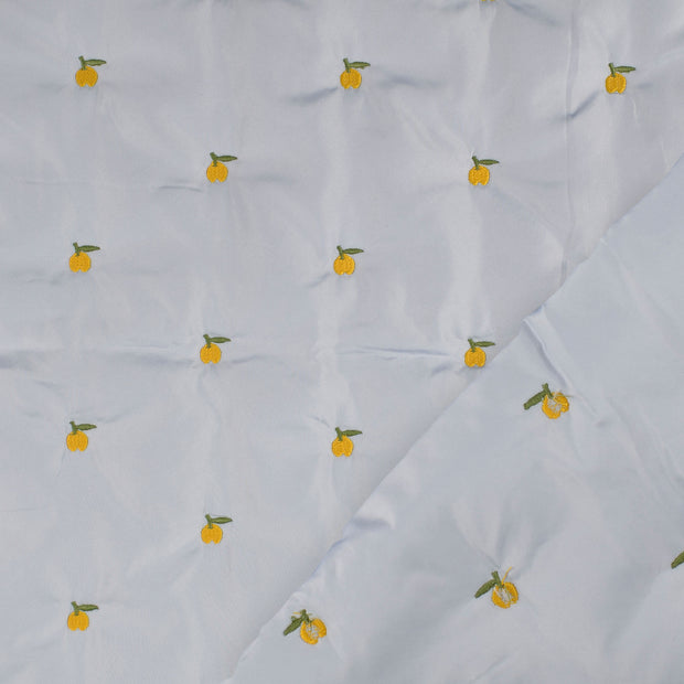 Woven Polyester fabric Light Blue bounded 