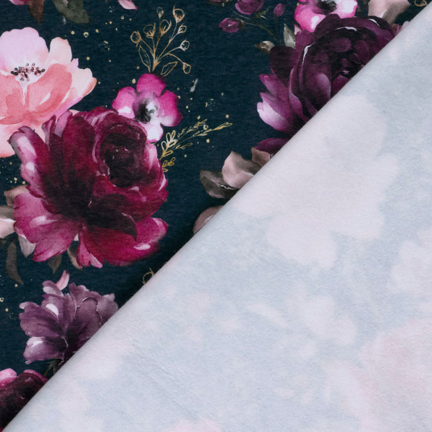 Jogging fabric Roses digital printed 