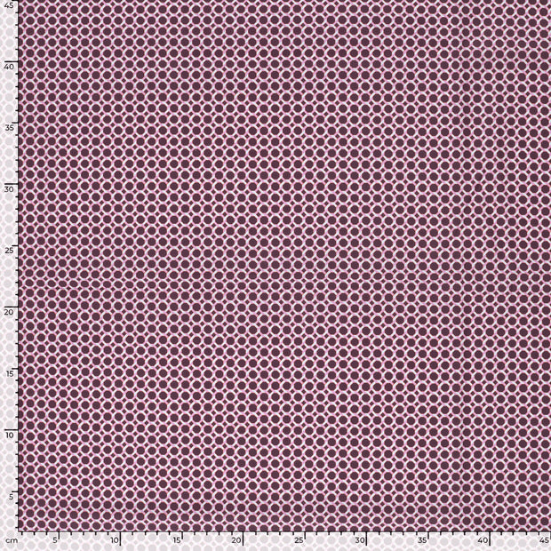 Cotton Poplin fabric Aubergine matte 