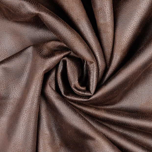 Artificial Leather fabric Brown backed 