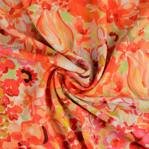 Viscose Poplin stof Rood 