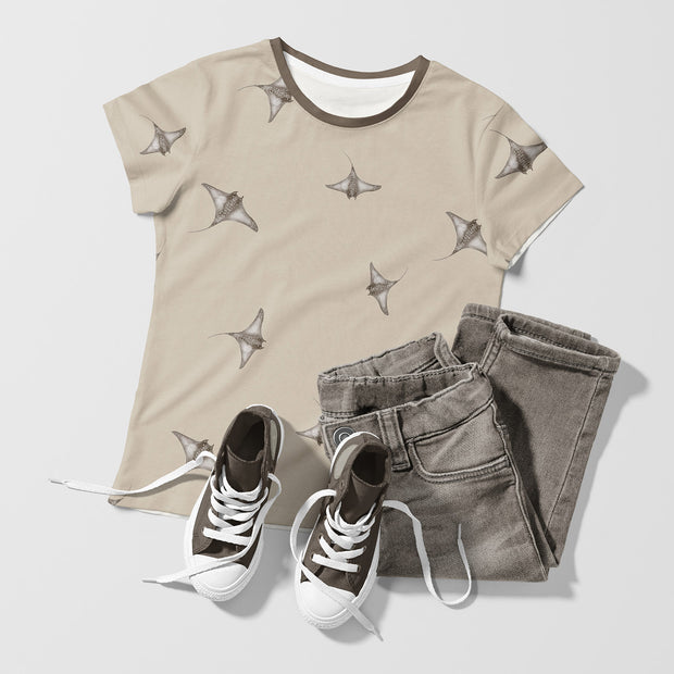 Cotton Jersey GOTS organic fabric Beige matte 