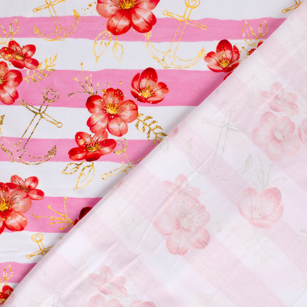 Jersey fabric Anchors digital printed 