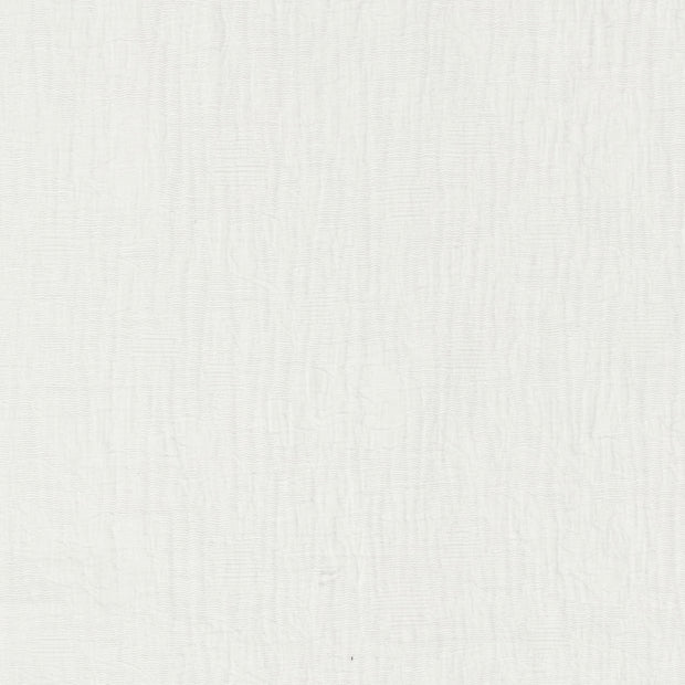 Woven Cotton Linen fabric Leaves Off White