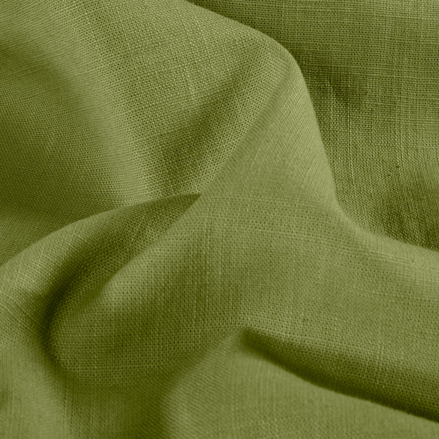 Linen fabric Unicolour Olive Green