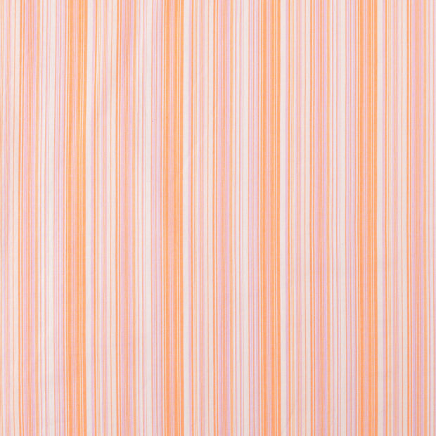 Cotton Poplin fabric Stripes Multicolor