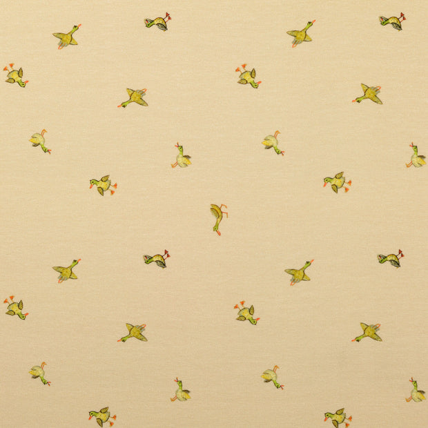 Jersey fabric Duck Beige