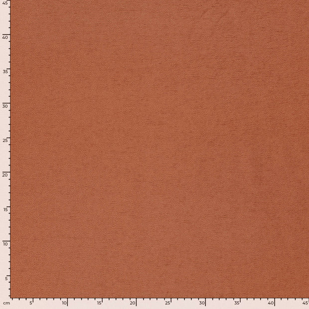 Terry Crepe fabric Unicolour Redwood