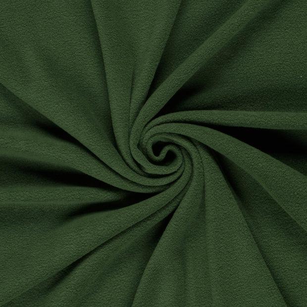 Polar Fleece fabric Olive Green brushed 