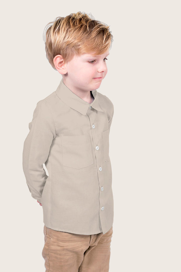 Viscose Poplin fabrik Uni Beige