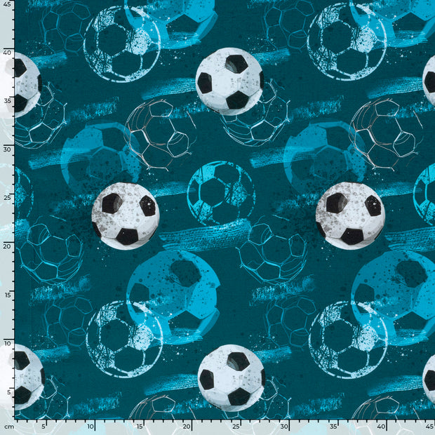 Jersey fabric Petrol
