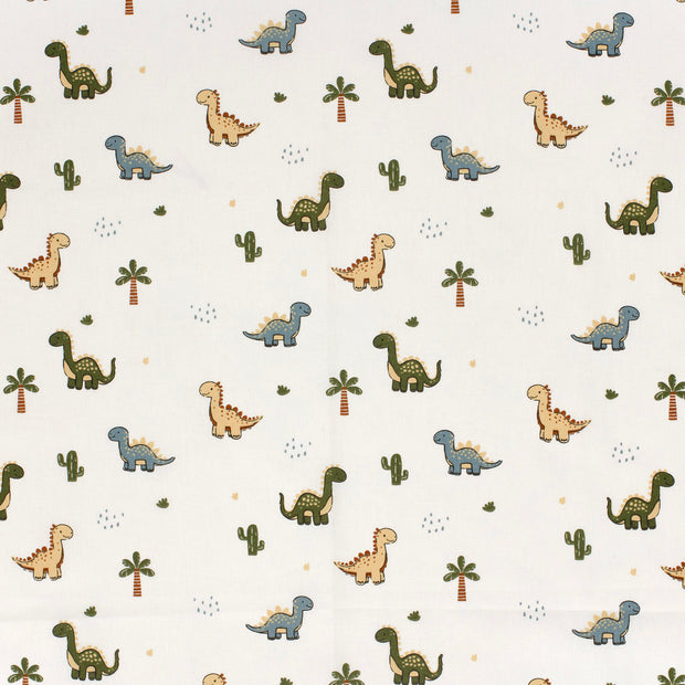 Cotton Poplin fabric Off White matte 