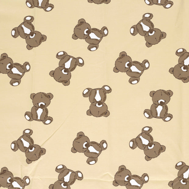 French Terry fabric Beige matte 