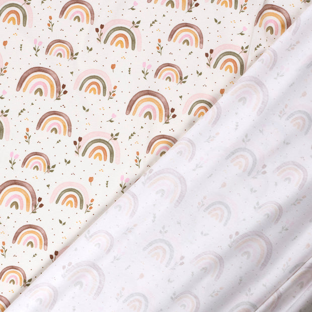 Jersey fabric Rainbow digital printed 