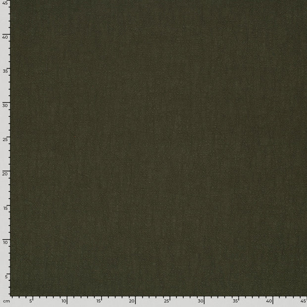 Linen fabric Unicolour Dark Green