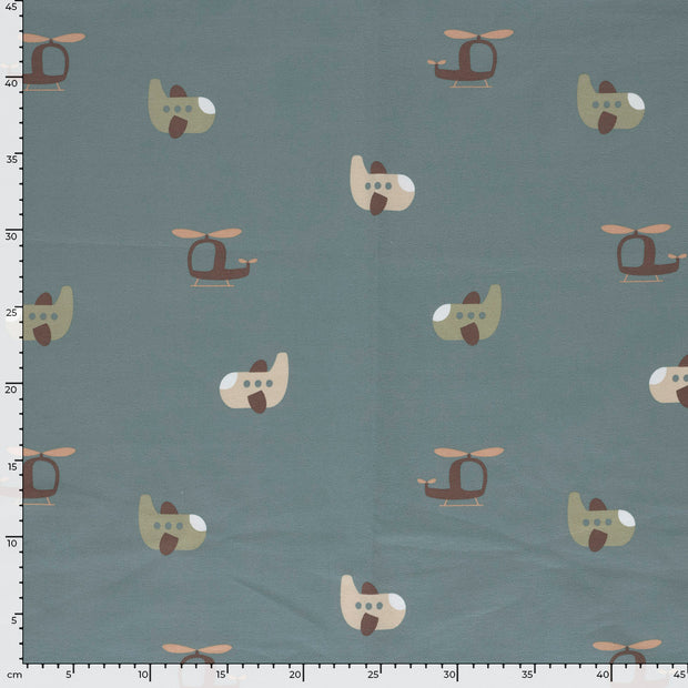 French Terry fabric Indigo