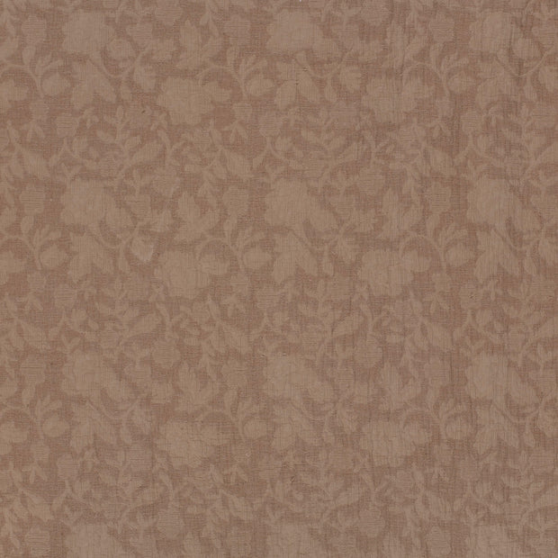 Woven Cotton Linen fabric Taupe Grey matte 