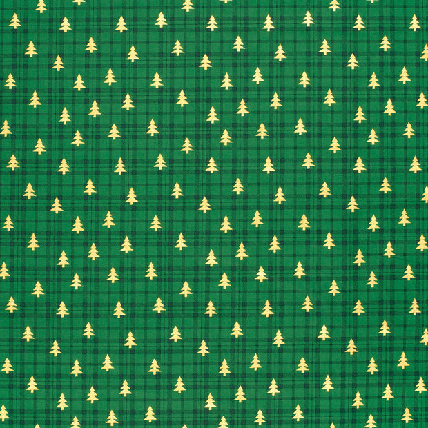 Cotton Poplin fabric Green 