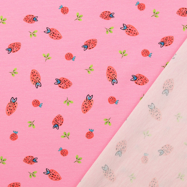 Jersey fabrik Helles Pink digital bedruckt 