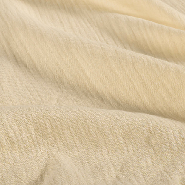 Musselin GOTS organisch fabrik Uni Beige