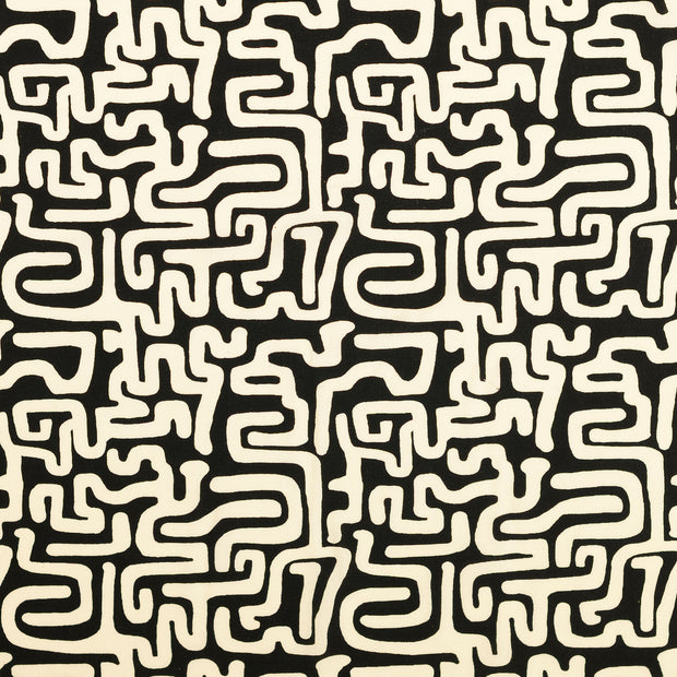 Viscosa Poplin tela Negro
