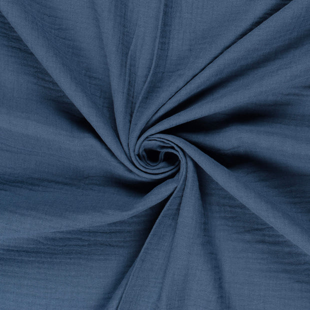 Muslin fabric Indigo 