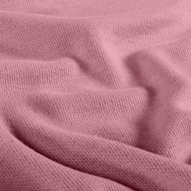 Heavy Knit fabrik Melange Helles Pink
