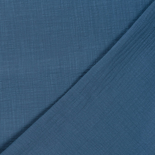 Muslin fabric Unicolour slub 
