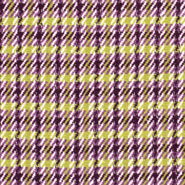 Jacquard fabric Pied de poule Magenta