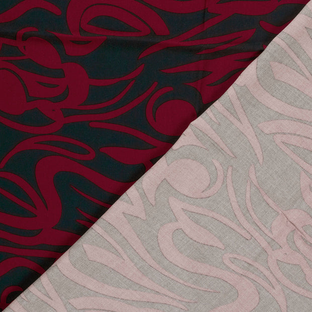 Viscose Twill fabric Abstract printed 