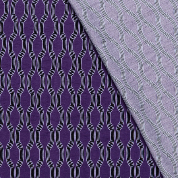 Viscose Nylon Crepe fabric Abstract printed 