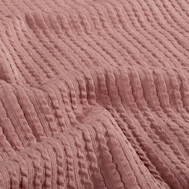 Rib Jacquard fabric Unicolour Light Mauve