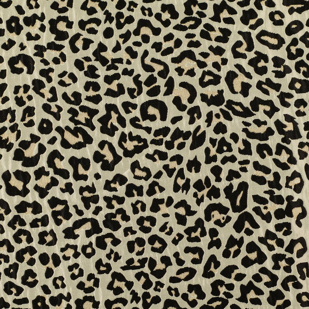 Jacquard fabric Animals Black