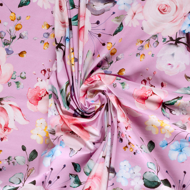 Jersey fabric Lila digital printed 