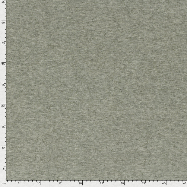 Heavy Knit fabric Melange Olive Green