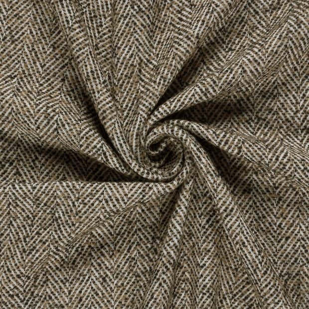 Jacquard fabric Camel brushed 