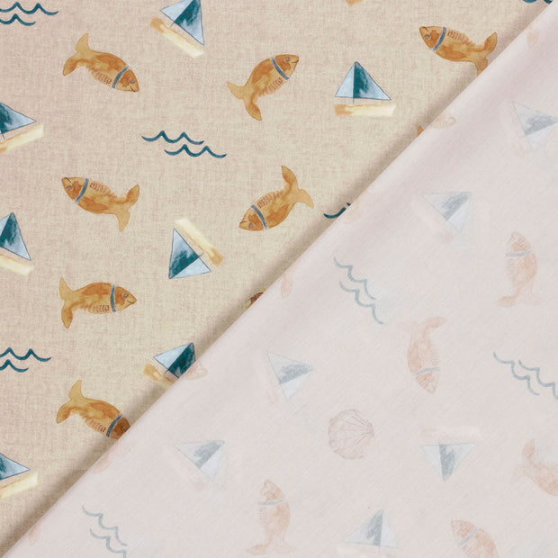 Cotton Poplin fabric Anchors 