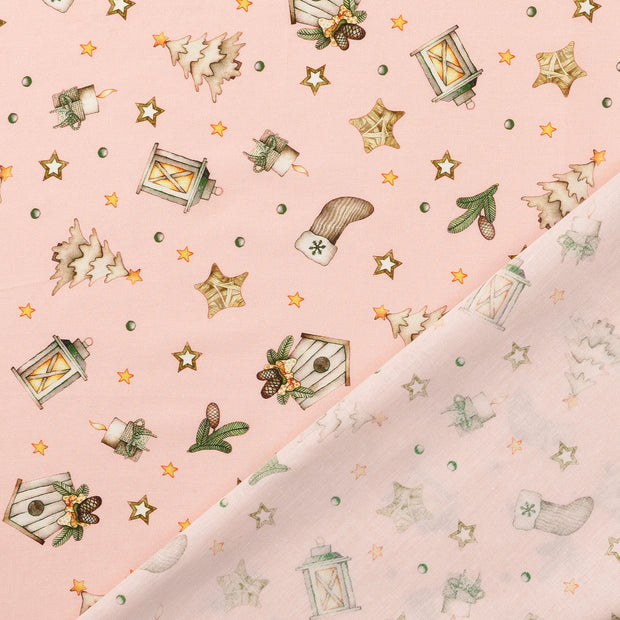 Cotton Poplin fabric Light Pink 