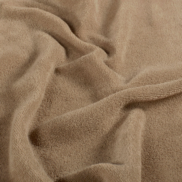 Stretch terry fabric Unicolour Camel
