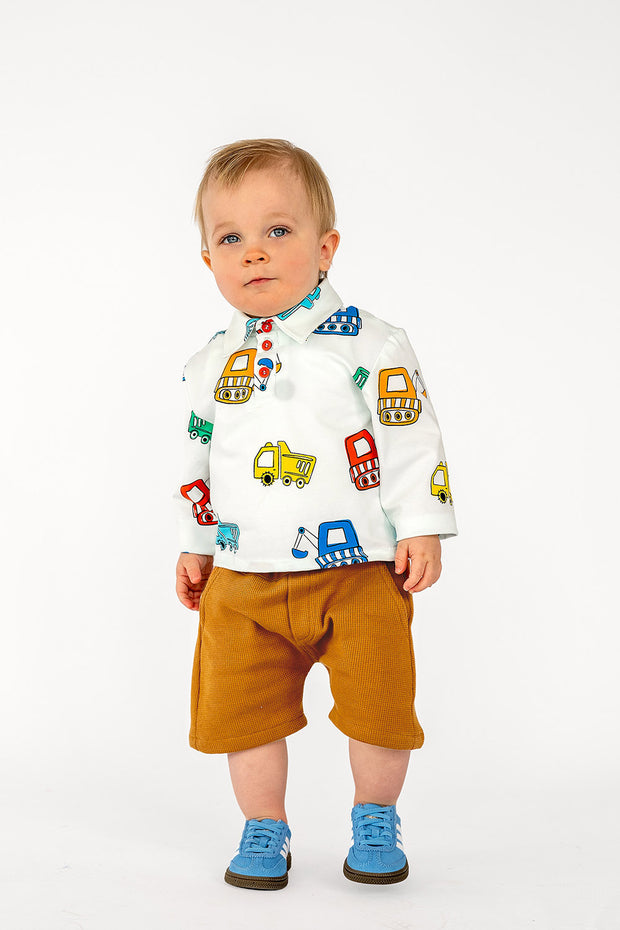 Jersey fabric Vehicles Off White