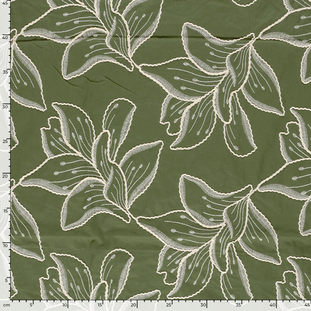 Voile fabrik Blumen 