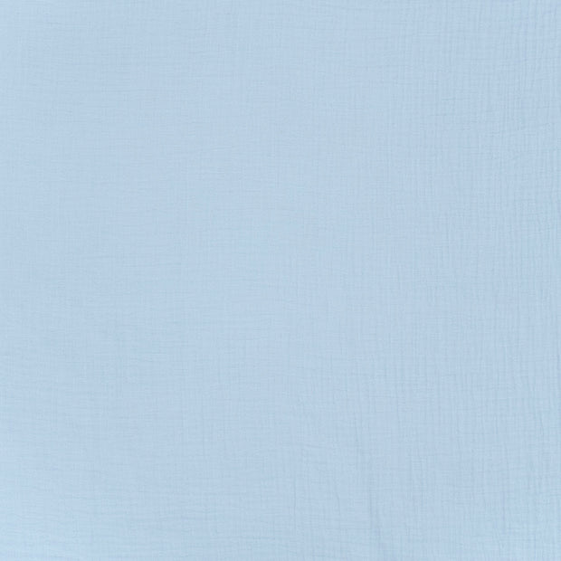 Muslin fabric Light Blue matte 