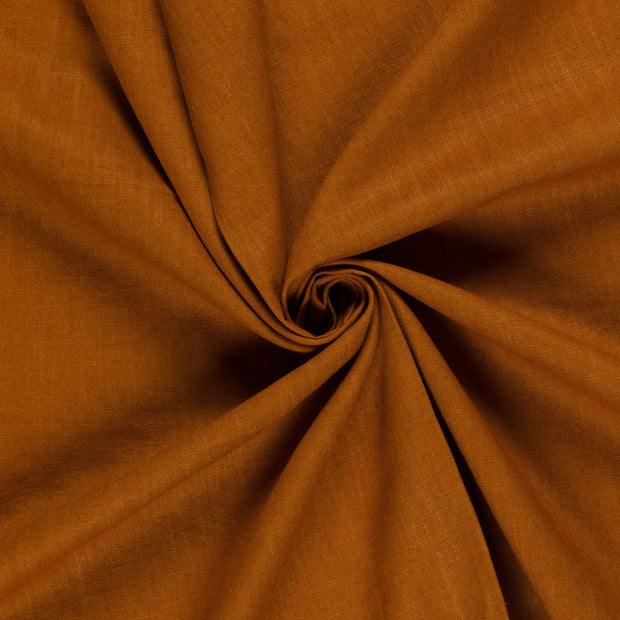 Linen fabric Brique 